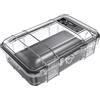 PELI M50 Micro Case - Protezione compatta per attrezzature di valore e utensili compatti; Resistente all'acqua, alla polvere e agli urti; Volume 1 litro; Colore: NERO/TRASPARENTE