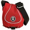 Crumpler The Crisp E 600 - Borsa per fotocamera, colore: Rosso/Argento