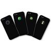 QDOS - Cover rigida per iPhone 5/5S, motivo: mele, colore: Nero