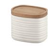 Guzzini - Tierra, Barattolo S con Coperchio, Realizzato con Materiali Riciclabili - Bianco Latte, 12.3 x 9.4 x h 11 cm | 500 cc - 181801156