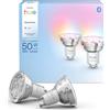 Philips Hue Essential - Faretto intelligente GU10, 4,7 W, 345 lumen, 2 ECOPAACT