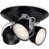 Philips Lighting 532333016 Dyna Lampada con 3 Faretti a LED, Nero