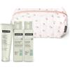 Suavinex, Beauty Case Cestino Neonato con Cosmetici Pediatrici Rosa | Set Regalo con Latte Idratante 100 ml + Gel Bagno 100 ml + Pomata Pannolino 75 ml, Formato Viaggio, Rosa