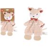 DODO D'AMOUR - Doudou da Dentizione - Coniglio - 053976 - Marrone - Doudou - Nascita - Peluche - Bambino - Rassicurante - Morbido - Lavabile - 25 cm x 10 cm - A Partire da 0 mesi