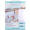 Airwrap-Paracolpi per lettino, 2 lati, colore: bianco