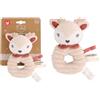 DODO D'AMOUR - Doudou Sonaglio - Cerbiatto - 053973 - Beige - Doudou - Nascita - Peluche - Bambino - Rassicurante - Morbido - Lavabile - 13 cm x 10 cm - A Partire da 0 mesi