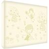 Feel Good Art Regno Delle Fate, su tela Cornice da parete, stile moderno, illustrativi, beige, 30 x 20 x 4 cm