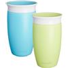 Munchkin 2 Pack Tazze Miracolo 360 Bambino & Bebè | 296ml | Blu/Verde