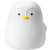 Nuby Luce Notturna Bimbi, Ciclo di 8 Colori, Ricaricabile USB, Pinguino | Luce notturna con colori cangianti, facile da usare, adorabile pinguino in morbido silicone per una nanna serena
