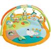 Fehn Tappeto attività 3D Sleeping Forest - Arco e giochi per neonati | 5 giochi rimovibili stimolano presa, vista e udito - per giocare sdraiati e gattonare fin dalla nascita