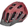uvex Quatro CC, Casco MTB Seguro Unisex, Ajuste de Talla individualizado, Visera Regulable, Dark Red, Black Matt, 52-57 cm
