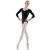Bloch Dance Ballon Body da Donna con Maniche a 3/4, Pizzico sul Davanti e sul Retro