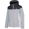 Regatta Dare 2b Sightly Waterproof & Breathable Quilted Silhouette Ski & Snowboard Jacket with High Loft Insulation And Taped Seams, Giacca Impermeabile, Isolante Donna, Argent Grigio/Ebano Grigio, 6