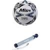 Mitre Impel Lite 360 24 - Pallone da calcio, unisex, per adulti, bianco/nero/blu Botn, 5