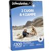 WONDERBOX - Cofanetto regalo - 2 cuori e 4 zampe - Per 2 persone | 1 o 2 notti + colazione - Più di 1300 soggiorni - Hotel 3* e 4*, B&B, residence, aparthotel, agriturismi, dimore di charme