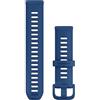 Garmin Cinturino 20mm Quick Release, Silicone, Tidal Blue | Cinturino Originale Garmin 20mm, compatibile con modelli selezionati, Quick Release, Silicone, Tidal Blue