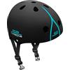 STAMP Casco Skate SKIDS Control Carbonio con rotella di regolazione Gioventù Unisex, Nero, 53/57 CM