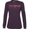 Fox Racing Maglia da Ciclismo da Donna a Maniche Lunghe Fox Lady Ranger Dr MD Viola Scuro M Camicia, M