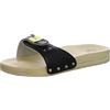 Dr.Scholl's SHOES Scholl Donna Pescura Piatto Sandalo, Nero, 36 EU