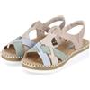 Rieker V1269 Sandali con zeppa Donna