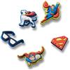 Crocs Confezione da 5 ciondoli per scarpe unisex, motivo: Superman, multicolore, taglia unica, Multicolore, Taglia unica