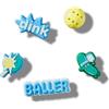 Crocs Confezione da 5 ciondoli per scarpe, unisex, multicolore, taglia unica, Multicolore, Taglia unica