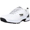 SS White Edition Cricket Shoe (Color: White & Grey, Size: UK9/ US10/ EU43) | for Mens & Boys | Material: Polyurethane (PU) | Lightweight And Durable Long Lasting Performance