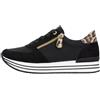 Remonte Rieker Donna D1316 Sneaker Low, Nero, 38 EU