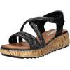 Rieker V1762 Sandali con zeppa Donna