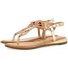 GIOSEPPO Sandali Dorati con Pietre Multicolor per Donna NYSSA