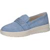 CAPRICE slip-on da donna in pelle, Blu (BLUE SUEDE), 42 EU