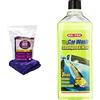Ma-Fra Super Dryer, Panno In Microfibra Superfine, Ad Alto Grado Di Assorbimento E Resistenza, Nel Maxi Formato Da 60X80Cm & Mah0930 Carwash Shampoo E Cera Per Auto, Giallo Fluo, 1 L