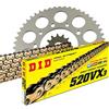 MOTOMENT Kit catena DID 520 VX3 compatibile con/adatto per Suzuki GS 500 E GM51B 1989-1993