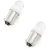 cyclingcolors Lampadina LED, BA9S, 12V, 4W, Bianca, Confezione da 2