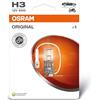OSRAM ORIGINAL LINE 12V, H3, halogen headlight lamp, Single Blister (1 lamp)