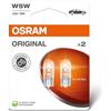 OSRAM ORIGINAL LINE 12V, W5W, signal lamp, Glass Wedge Base, Double Blister (2 lamps)