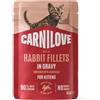 Carnilove Kitten in Salsa 48 x 85 g - Coniglio