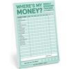 Knock Knock Where's My Money Weekly Budget Tracker Pad (Pastel Version)