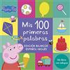 BEASCOA Peppa Pig. Libro de cartón con solapas - Mis 100 primeras palabras: Edición bilingüe español-inglés