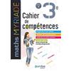 Bordas Editions Maths 3e Myriade Cycle 4: Cahier de compétences