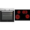 Respekta Forno da incasso autosufficiente, in acciaio inox, piano cottura in vetroceramica Touch Control