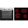 Respekta Forno da incasso autosufficiente, in acciaio inox, piano cottura in vetroceramica Touch Control