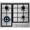 AEG HGB64420SM piano cottura a gas Autark 60 cm Argento 4 fuochi Acciaio inossidabile
