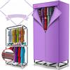 BeiLiHe 900 W Concisa Asciugabiancheria Elettrico Grande capacità 15 kg Doppio Strato Risparmio Energetico Armadio per Asciugatura ad Aria Calda (Color : Purple, Size : B)