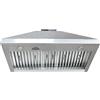 SINDA Cappa aspirante integrata da 36 pollici, 4 velocità 610 CFM, cappa aspirante in acciaio inox per sotto l'armadio, cappa aspirante da cucina con fodera e motore interno,