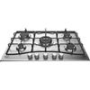 Hotpoint PCN 752 T/IX/HA 5 fuochi gas, 1 tripla corona, Inox