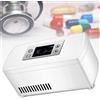 SACLMD Frigorifero diabetico Box Mini per farmaci,vaccino per insulina,frigorifero,congelatore termico per farmaci,mini frigo per la conservazione dei medicinali,dualbattery