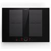 Klarstein - Piano cottura a induzione, piano cottura in vetroceramica, di a induzione da 7000W con 4 zone, a da incasso con display touch e timer