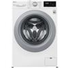 LG AI DD F2WV3S7S4E Lavatrice Slim a Carica Frontale 7 kg, 1200 giri/min, Serie V3, Lavaggio a Vapore, Motore Inverter Direct Drive, Smart Diagnosis, Libera Installazione, Bianca