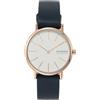 Skagen Signatur Lille Watch for Women, Rose Gold Tone Quartz Two Hand Movement with Stainless Steel or Leather Strap
